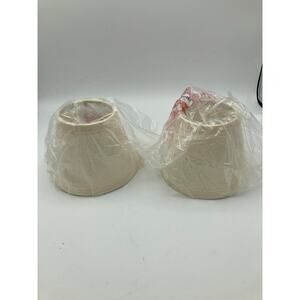 Hardback Empire Clip-On Chandelier Lamp Shade, Beige, 3" Top x 5" 32062-2A